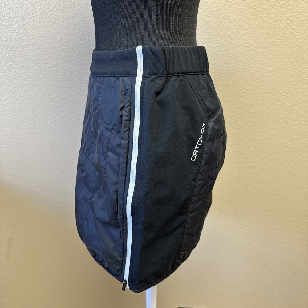 NWT Ortovox Swisswool Piz Boe Skirt Medium Black Outdoor Layer Mountain Wear - Picture 3 of 8